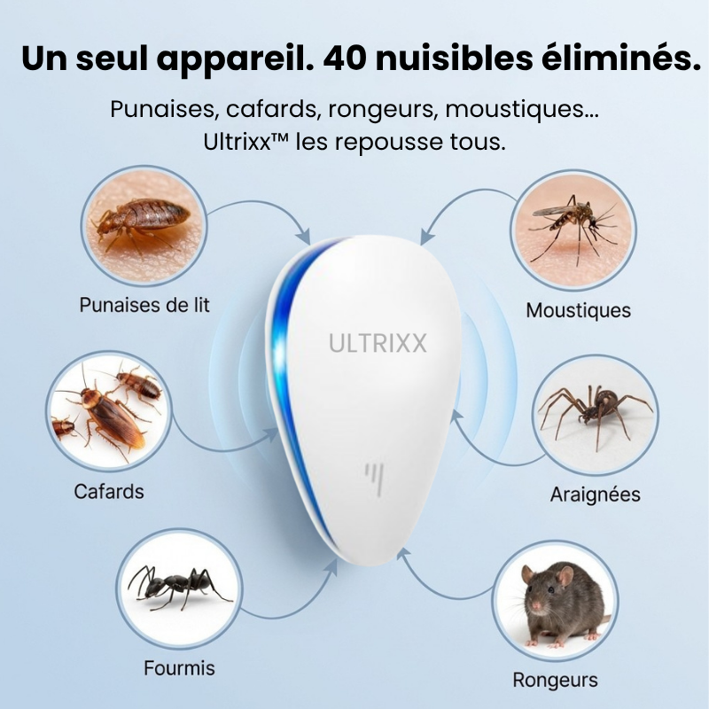 Ultrixx Pro — Répulseur Ultrasonique Professionnel